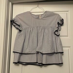 Zara top size us medium ruffle
